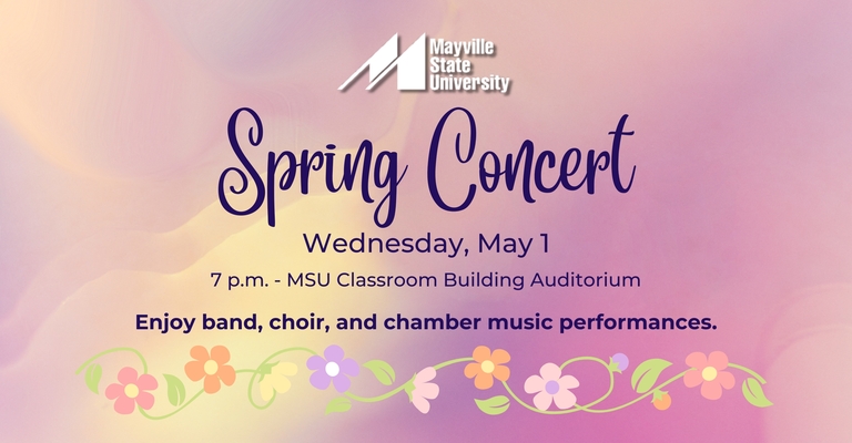 Mayville State Music Department to present spring concert on May 1