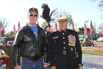 Dr. Martin Johnson and Lt. Gen. Emil "Buck" Bedard, Military Honor Garden project chairs.