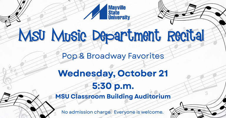 Mayville State Music Department to present recital